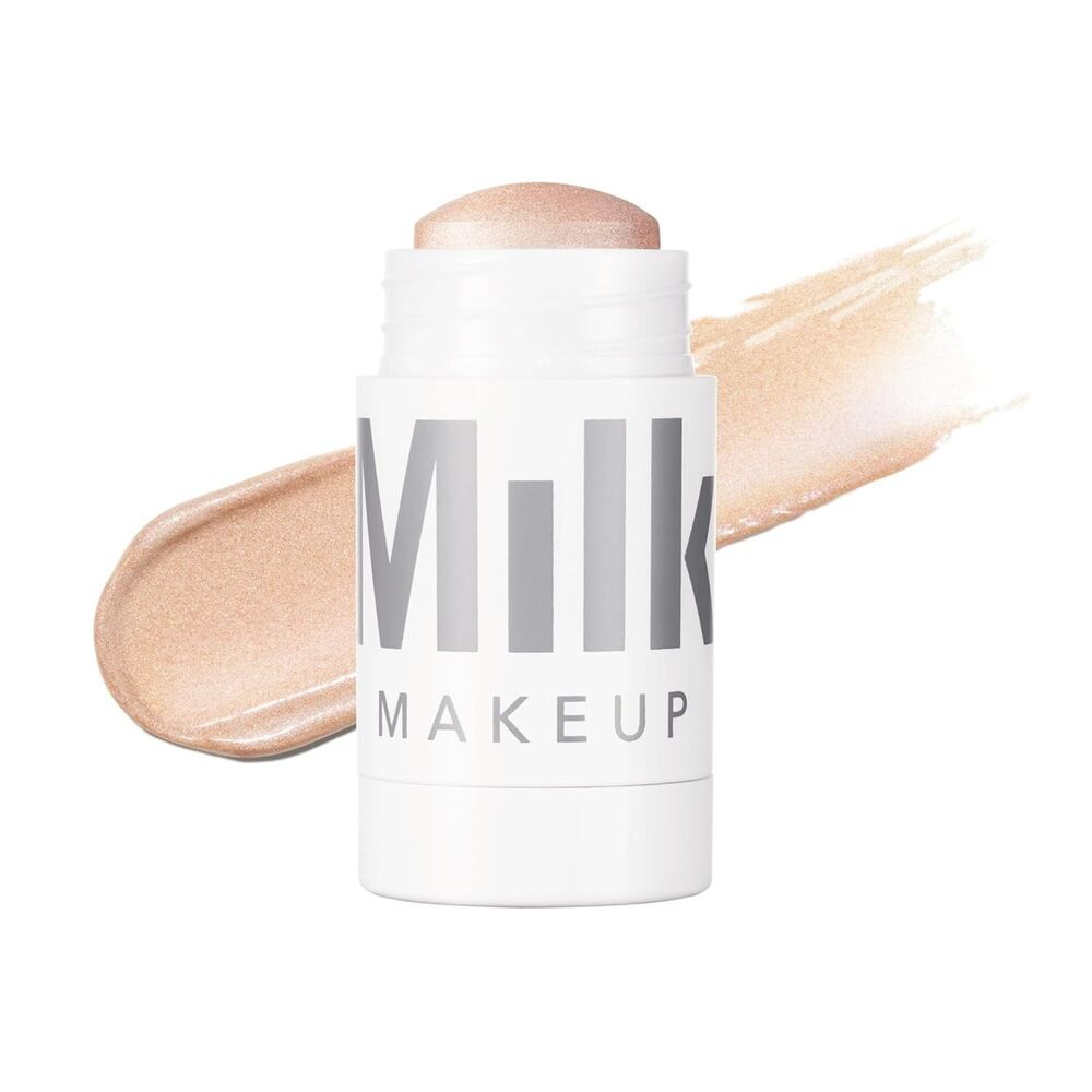 Milk Makeup Highlighter Stick Cream Turnt-Golden Peach Shimmery Glow Face Body